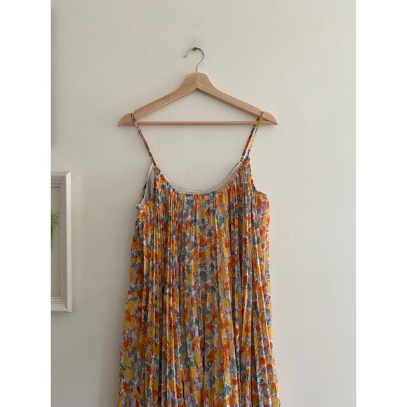 ENDLESS ROSE Pleated Waterfall Multi Maxi Dress Size XS - Picture 5 of 10